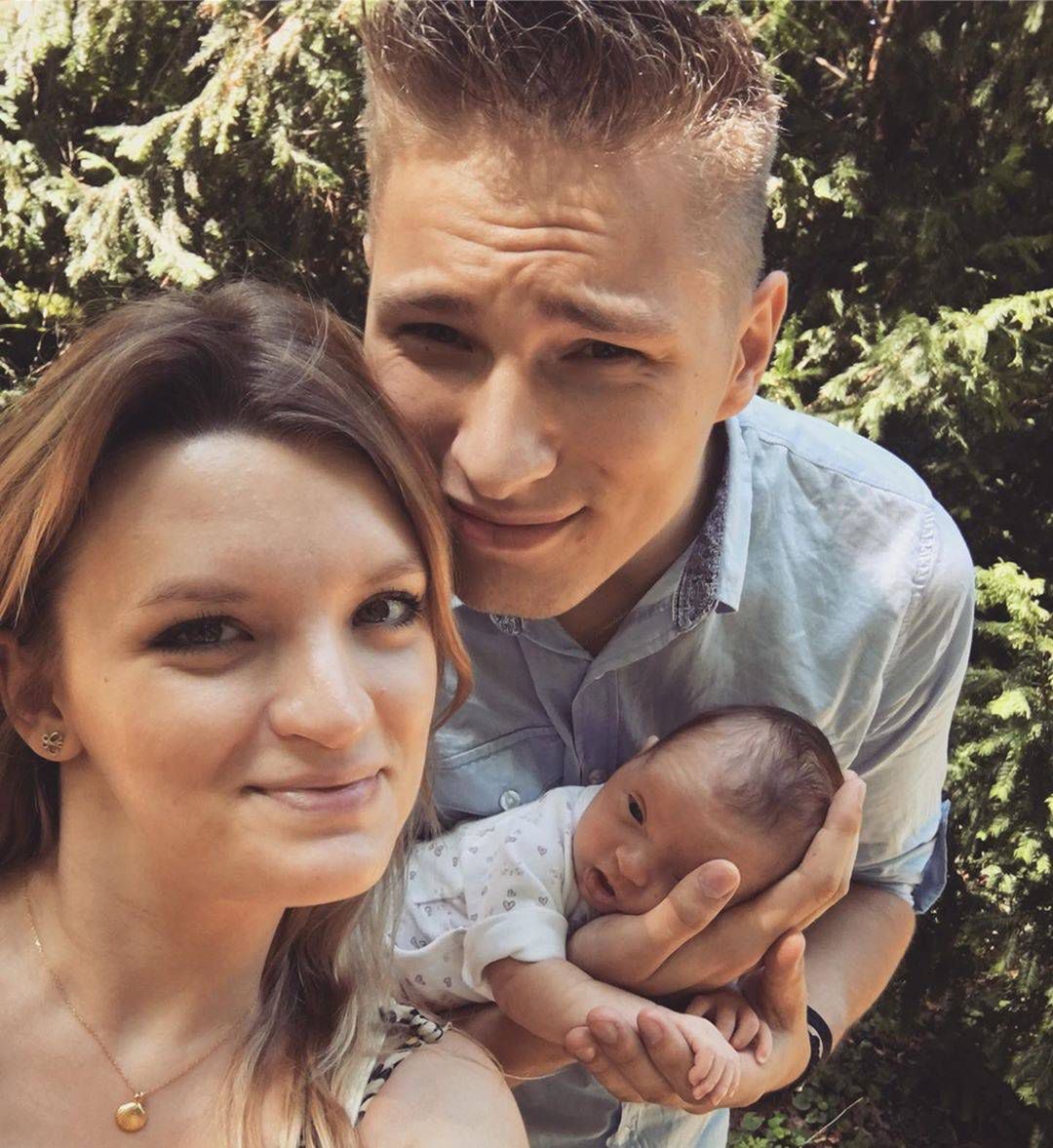 Adam Stachowiak z rodziną