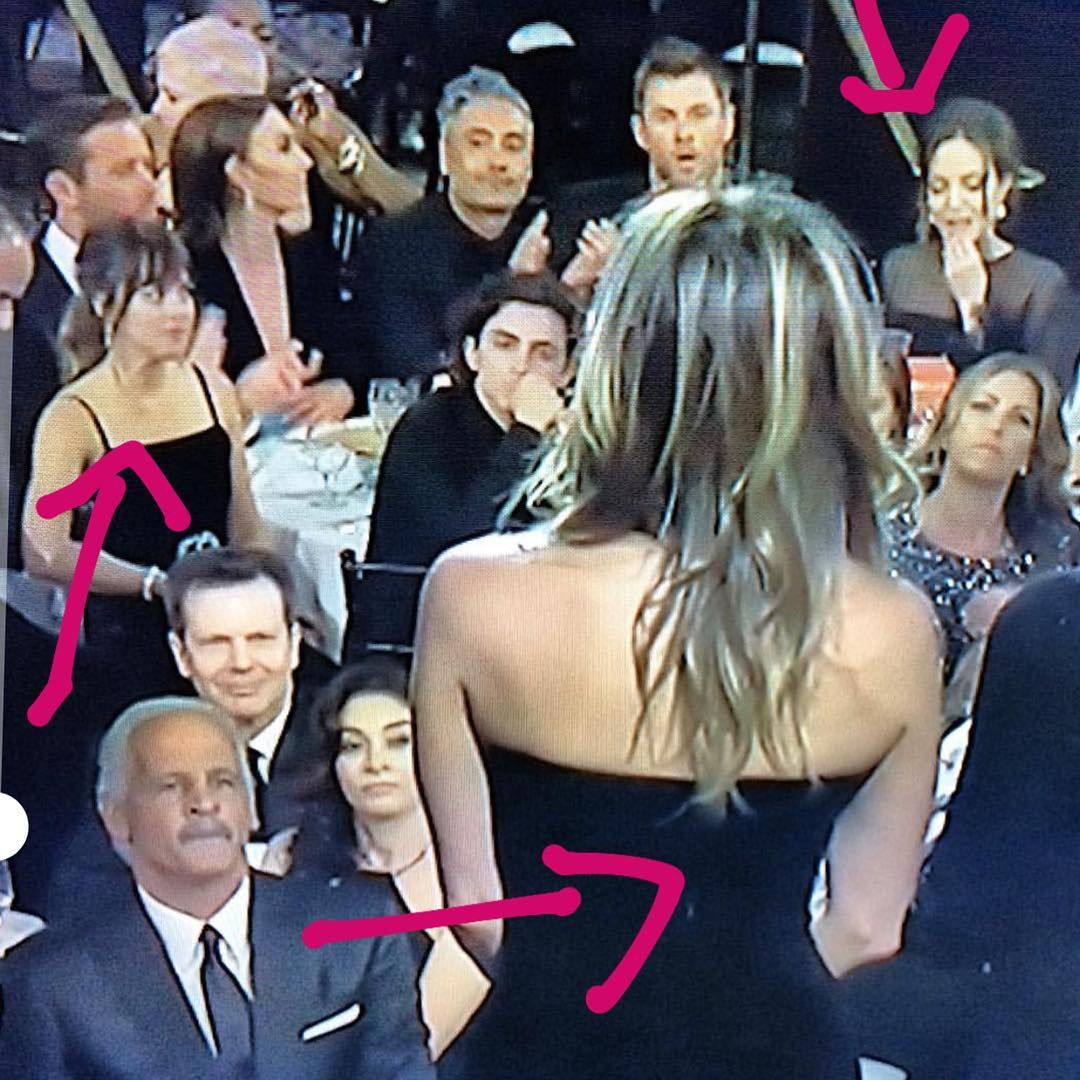 Dakota Johnson, Angelina Jolie, Jennifer Aniston, Złote Globy 2018