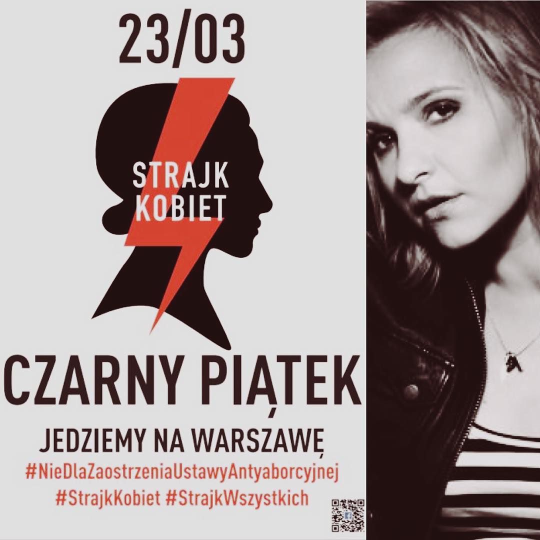 Joanna Koroniewska popiera Czarny protest