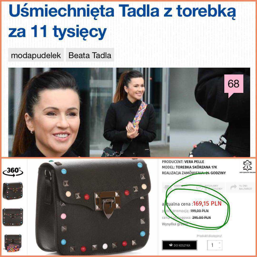Beata Tadla wyśmiała tabloid
