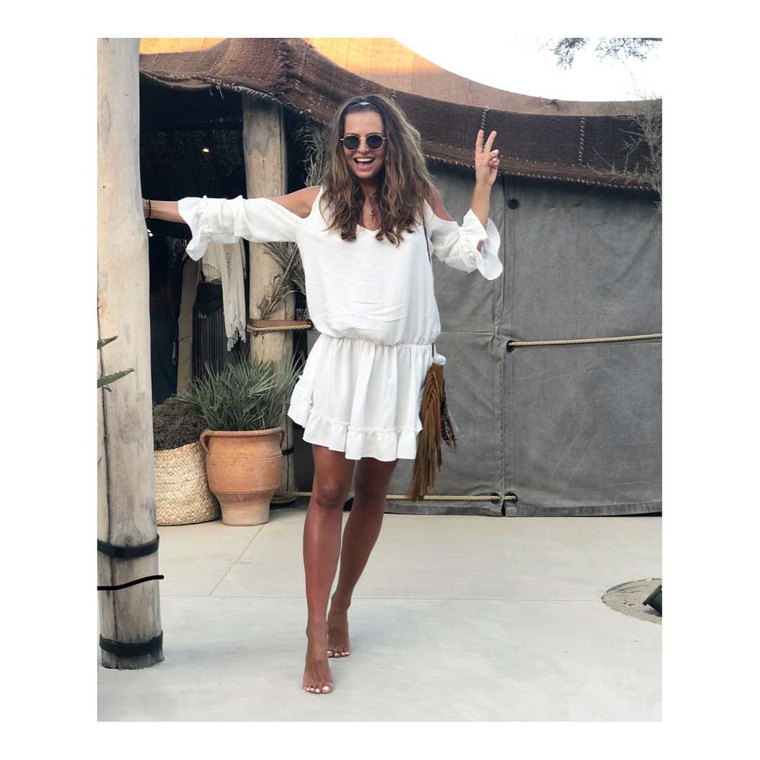 Anna Lewandowska w sukience Just Paul