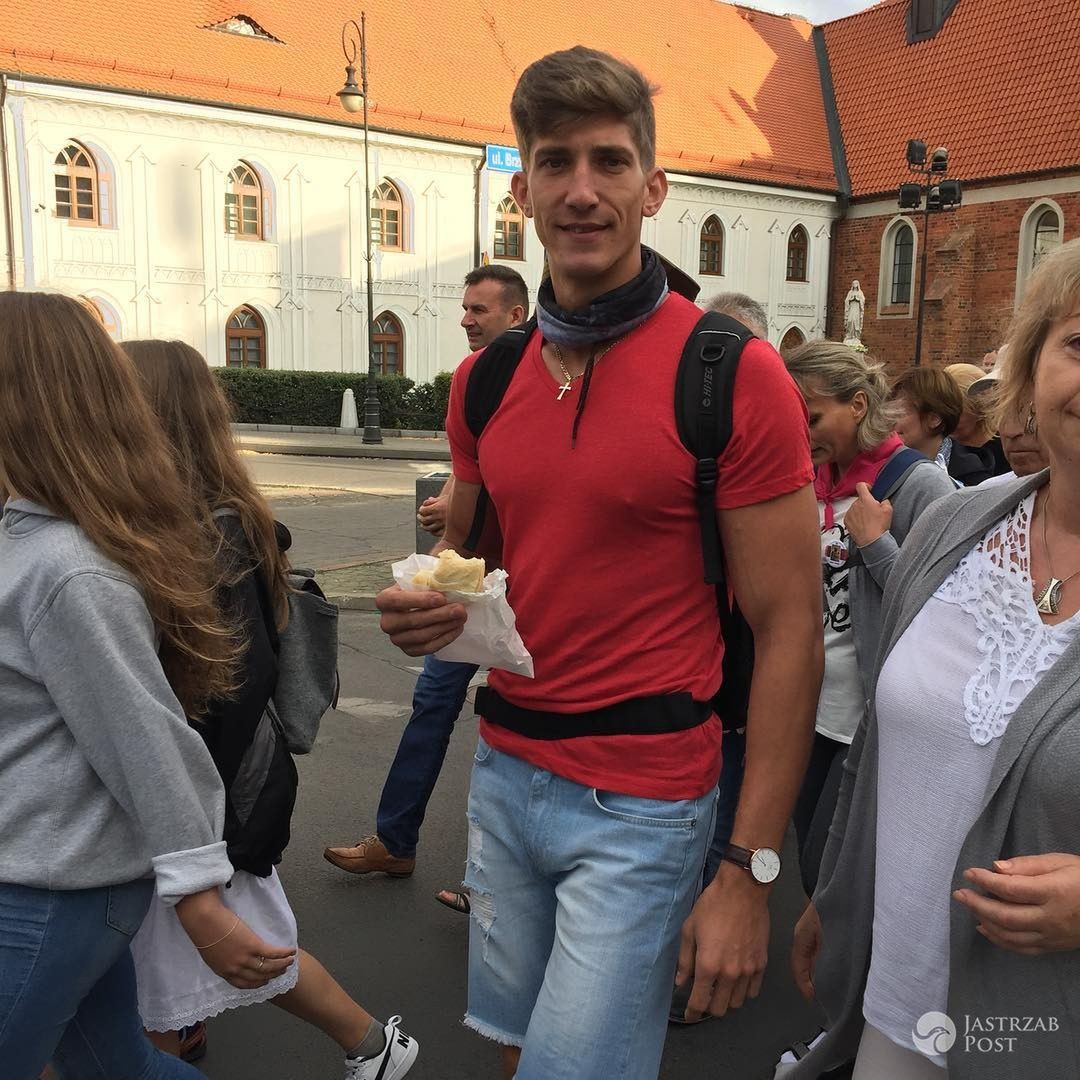 Michał Baryza z Top Model na pielgrzymce do Częstochowy