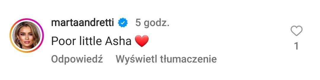 Marta Andretti komentuje post Joanny Krupy