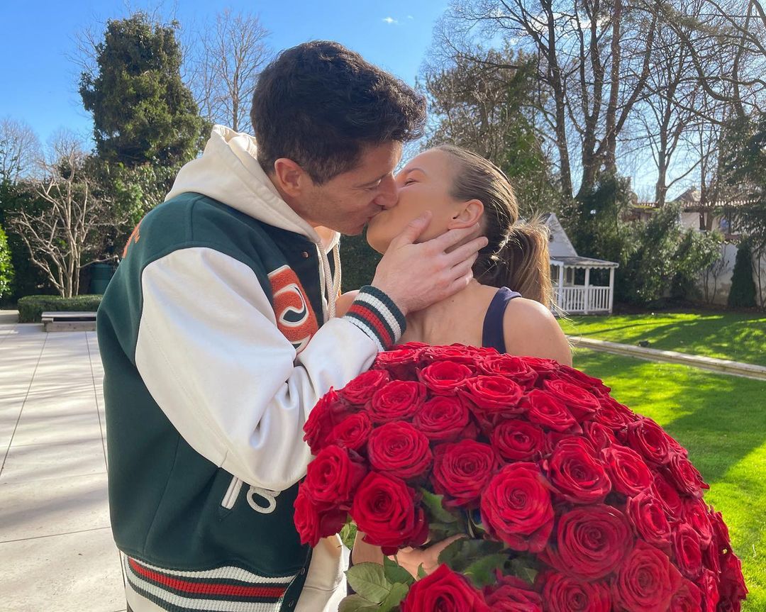 Anna i Robert Lewandowscy - walentynki 2022