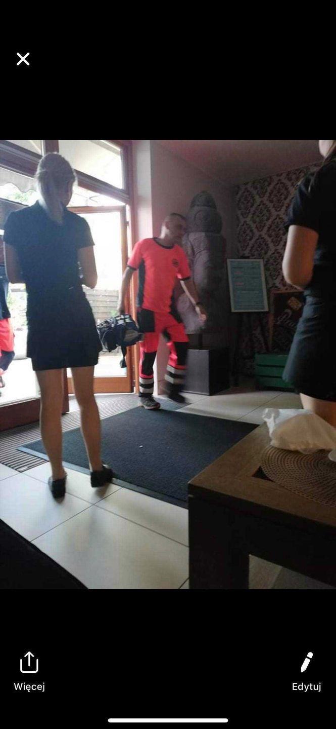 Pomoc medyczna przyjechała do Edyty Górniak (fot. Jastrząb Post Exclusive)