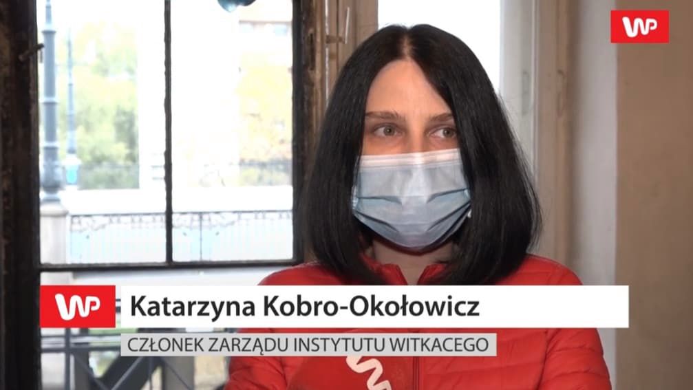 Katarzyna Kobro-Okołowicz - screen rozmowy z wp