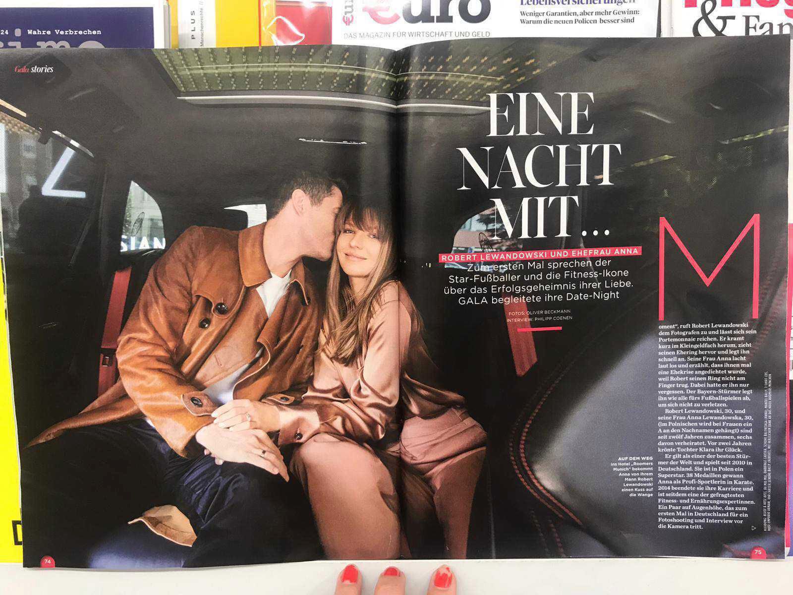 Robert i Anna Lewandowscy w niemieckiej Gali