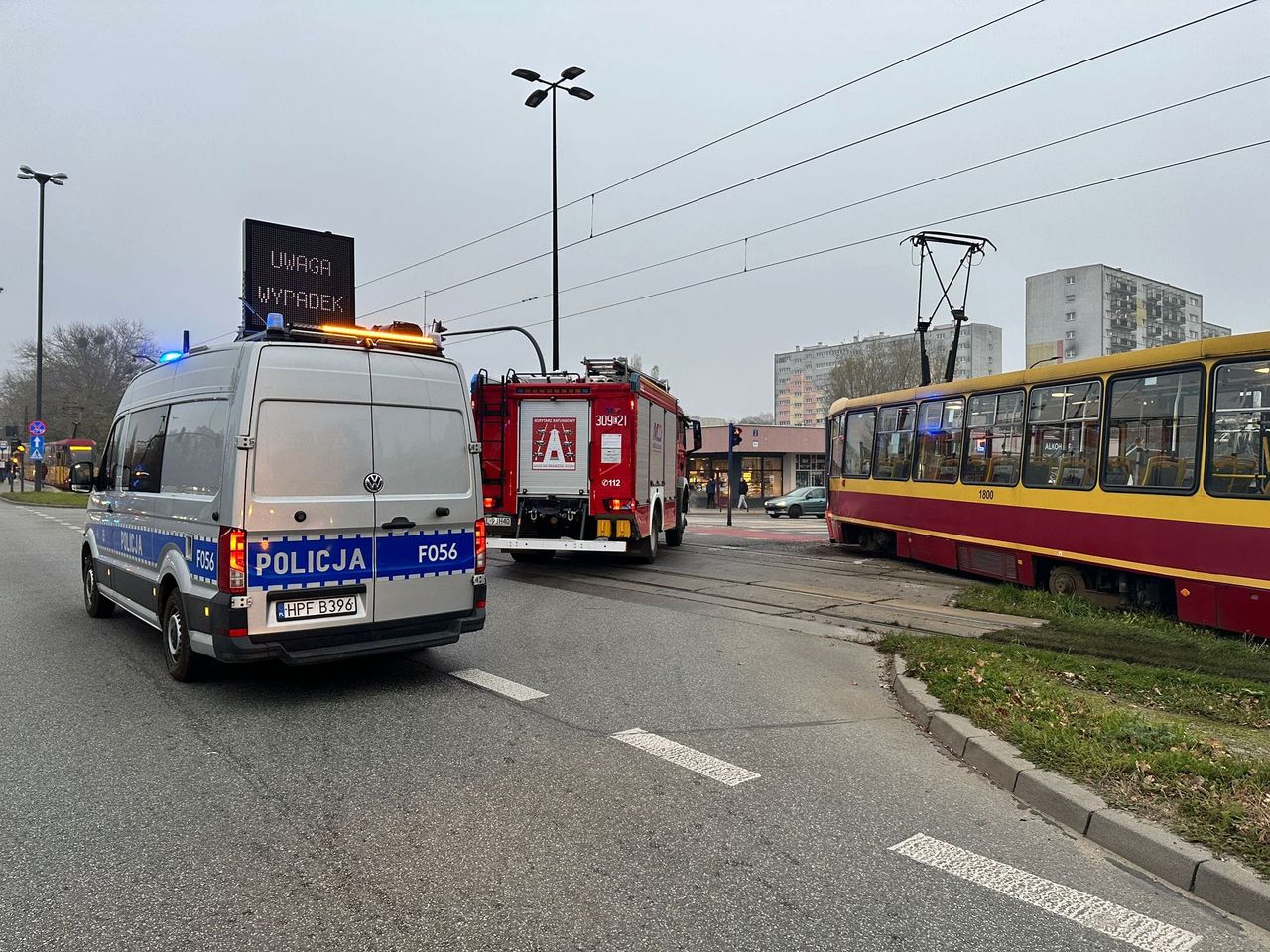 Wykolejenie tramwaju na Legionów w Łodzi – drugi incydent z udziałem tramwaju tego dnia