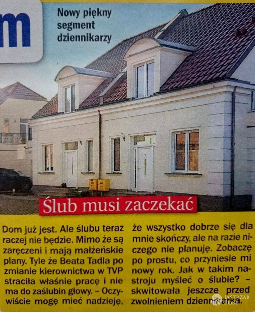 Dom Beaty Tadli i Jarosława Kreta / źródło: "Życie na gorąco", numer 4 z 28/01/2016