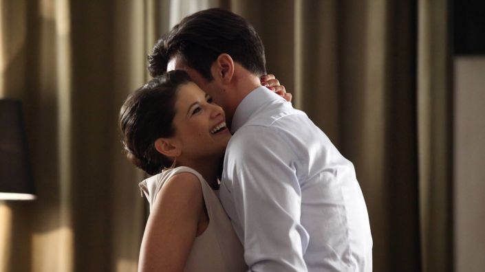 Przyjaciółki 6, Dorota (Agnieszka Sienkiewicz), Łukasz (Mikołaj Krawczyk), fot: Polsat