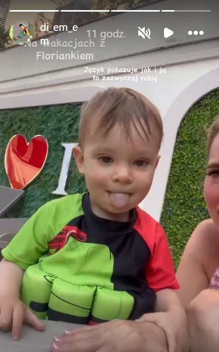 Florian Martyniuk z mamą Faustyną
