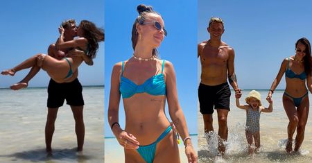 Jakub Rzeźniczak nosi na rękach przyodzianą w bikini żonę i przekonuje: "Każdego dnia chcę być lepszym mężem, OJCEM, człowiekiem" (ZDJĘCIA)