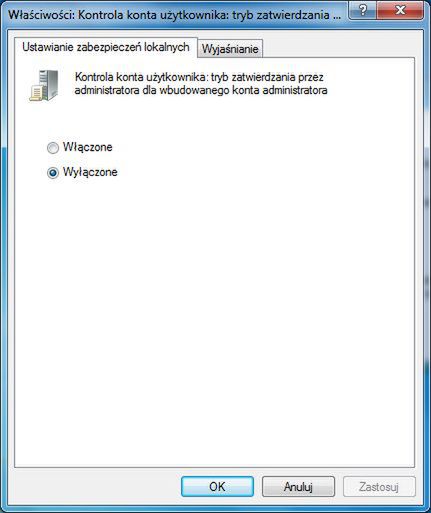 Usprawnij działanie UAC w Windows 7 4