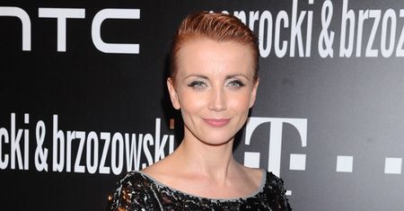 Zielińska w błyszczącej sukience