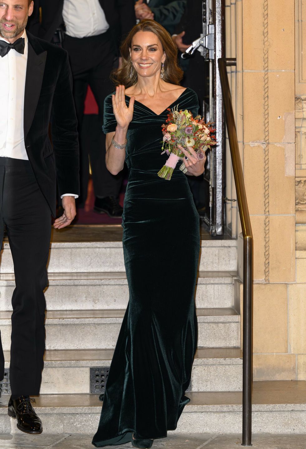 Księżna Kate w welurowej kreacji