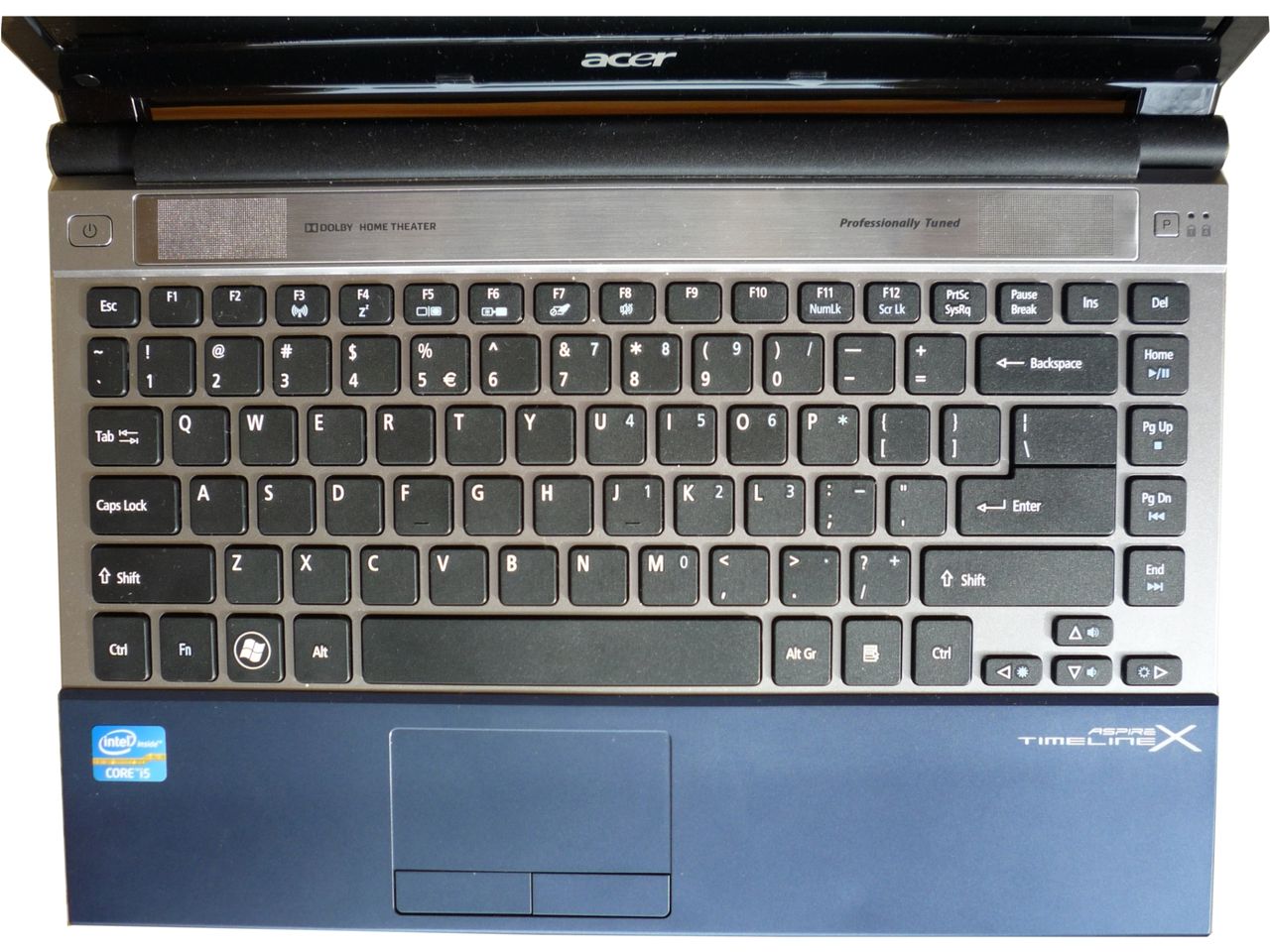 Acer Aspire TimelineX - klawiatura i touchpad