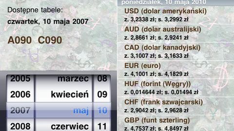 Waluty NBP na iPhonie 1