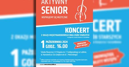 Miasto Lublin zaprasza seniorów na wyjątkowy koncert z okazji ich święta