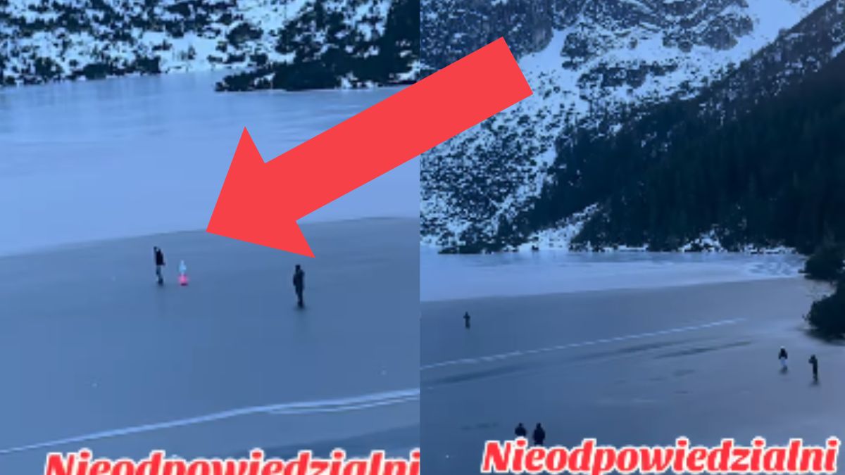 Zabrali małe dziecko na środek Morskiego Oka.