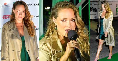 Wystrojona Alicja Bachleda-Curuś prezentuje opalone łydki na gali wręczenia Diamentowego Klapsa Filmowego (ZDJĘCIA)