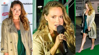 Wystrojona Alicja Bachleda-Curuś prezentuje opalone łydki na gali wręczenia Diamentowego Klapsa Filmowego (ZDJĘCIA)