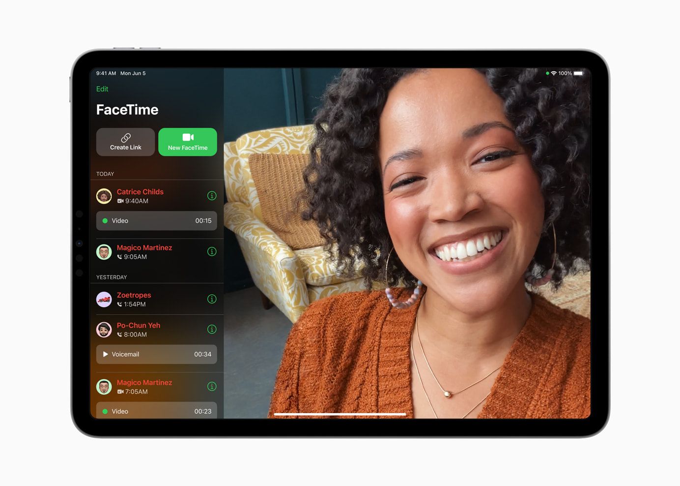 FaceTime w iPadOS 17