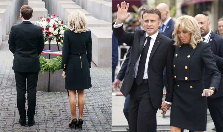 Brigitte Macron during a visit to Germany