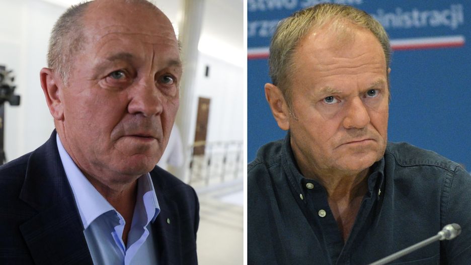 Donald Tusk i Marek Sawicki