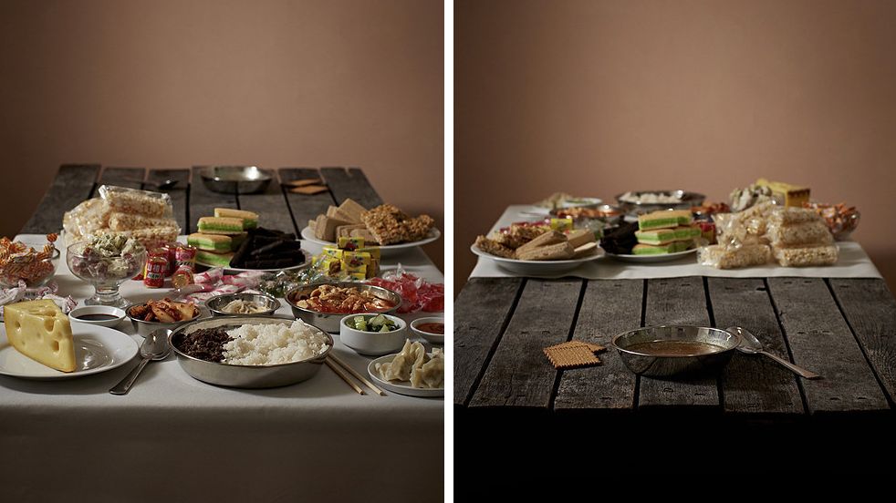 Szokujące różnice w posiłkach biednych i bogatych na przestrzeni lat 1