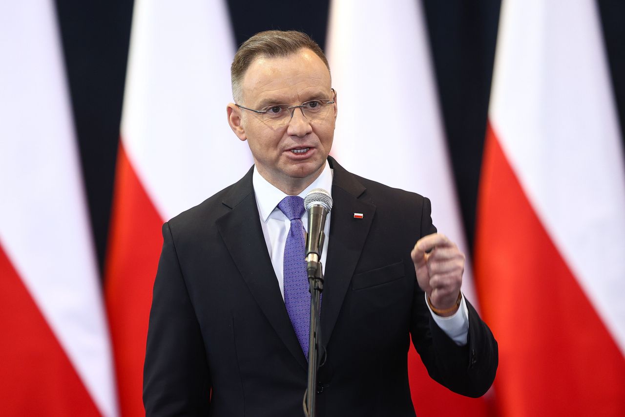 Andrzej Duda podczas uroczystych obchodów z okazji 150. rocznicy urodzin Wincentego Witosa