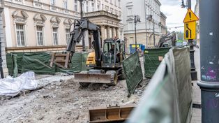 Kraków: Tu się remontuje. Modernizacja ulic Piłsudskiego i Straszewskiego