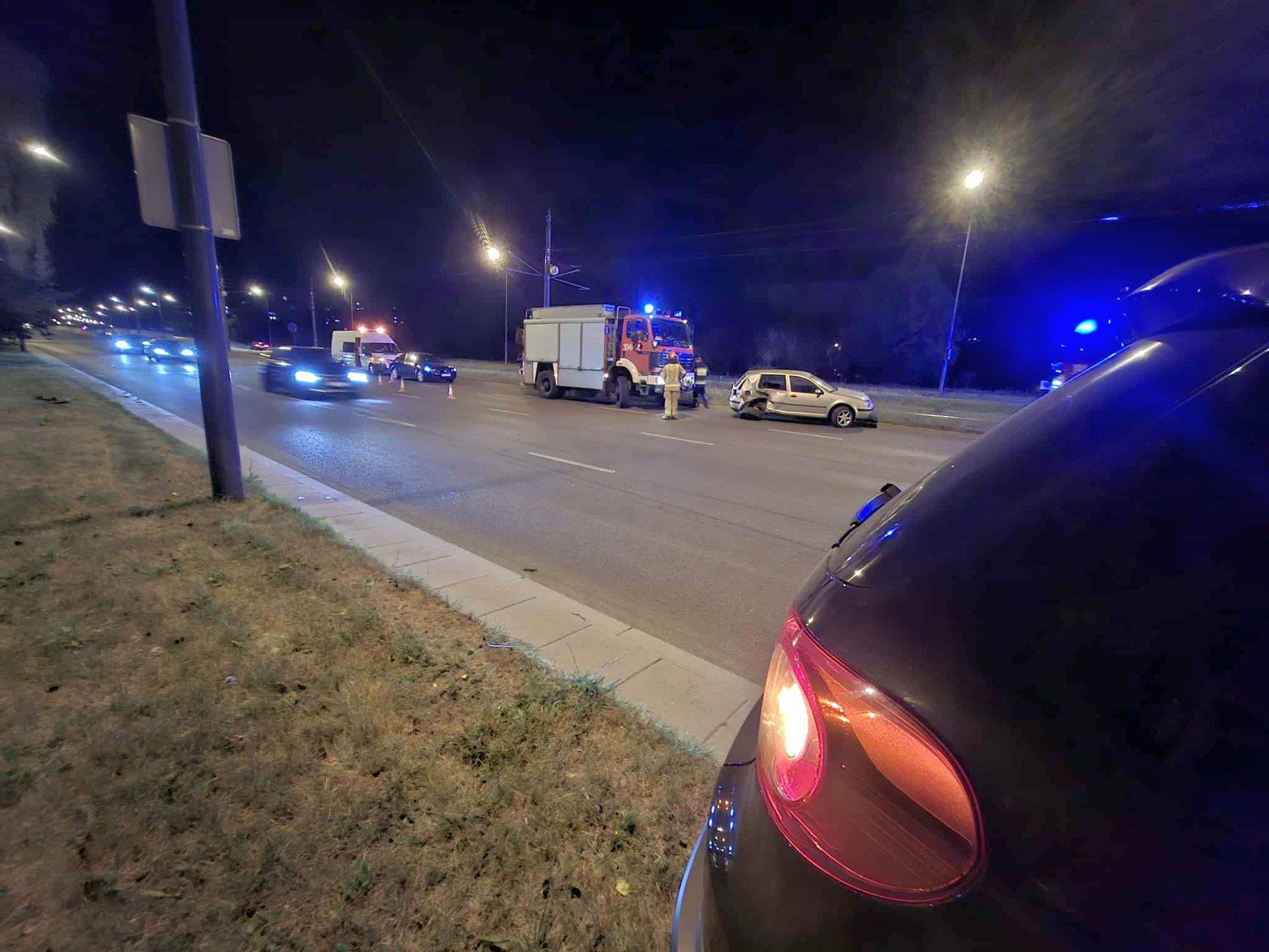Wypadek w Łodzi na Rokicińskiej