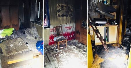 Pożar budynku mieszkalnego w miejscowości Zawidz Mały