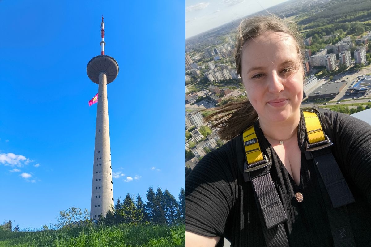 Weszłam na najwyższą wieżę w Litwie. Nogi się trzęsą, ale widok to bajka