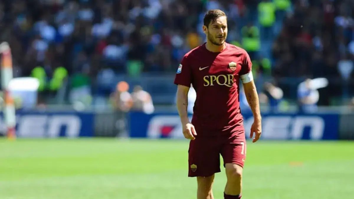 Francesco Totti w barwach ukochanego klubu AS Roma