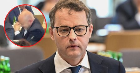Kamera uchwyciła zachowanie posła Goska. Romanowski nie wytrzymał