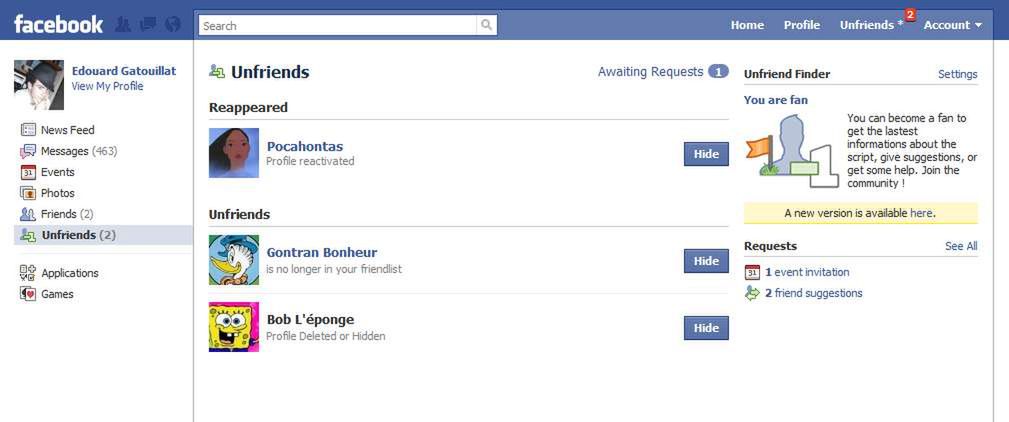 Unfriend Finder. Wreszcie dowiesz się, kto Cię olał na Facebooku 2