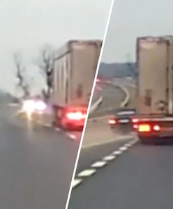 Niebezpieczne manewry na S5. Wszystko się nagrało