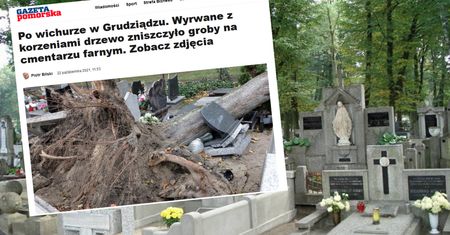 Dramatyczny widok na cmentarzu w Grudziądzu. Zdewastowane groby