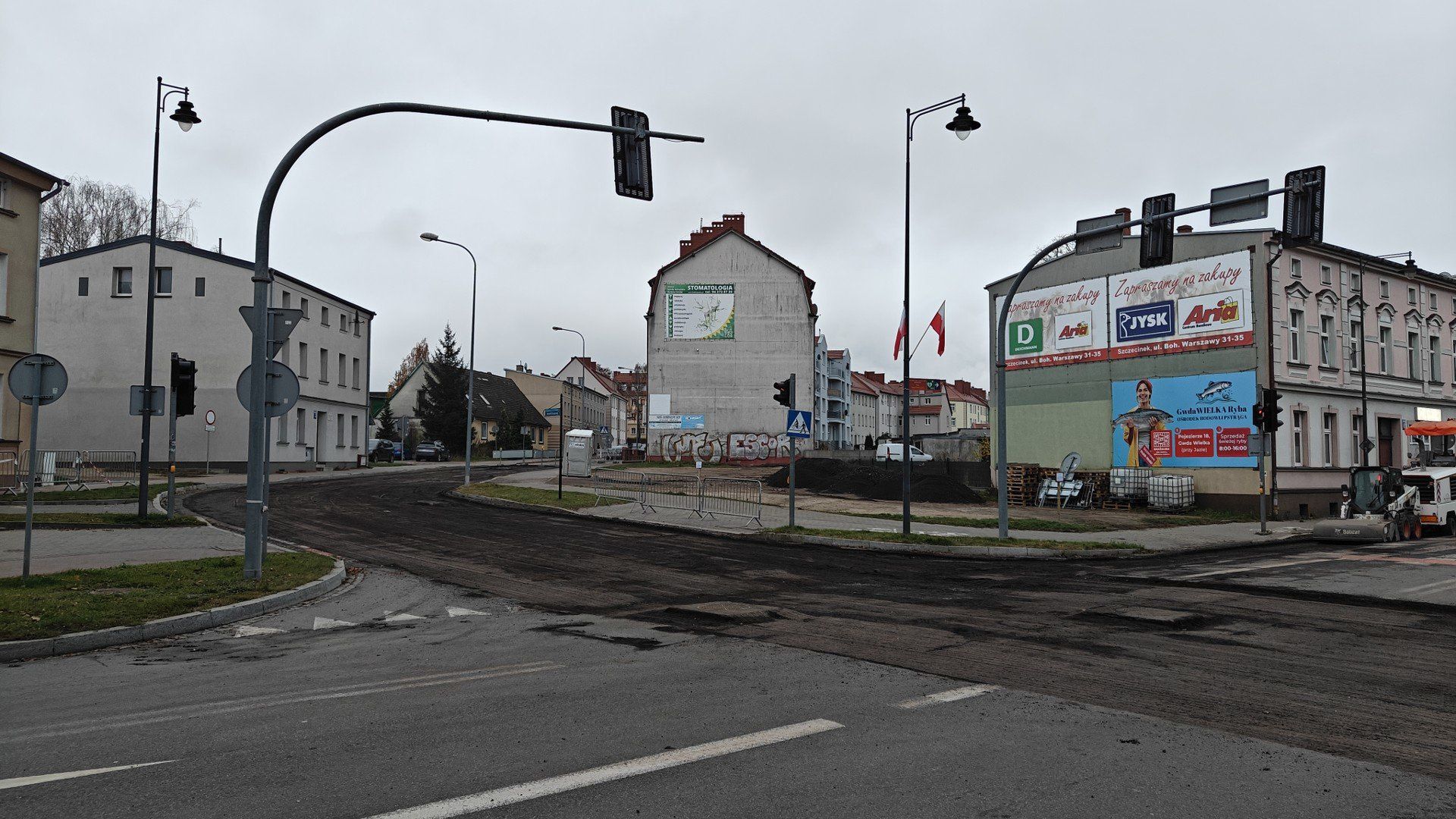 W centrum Szczecinka rozpoczęła się budowa nowego ronda