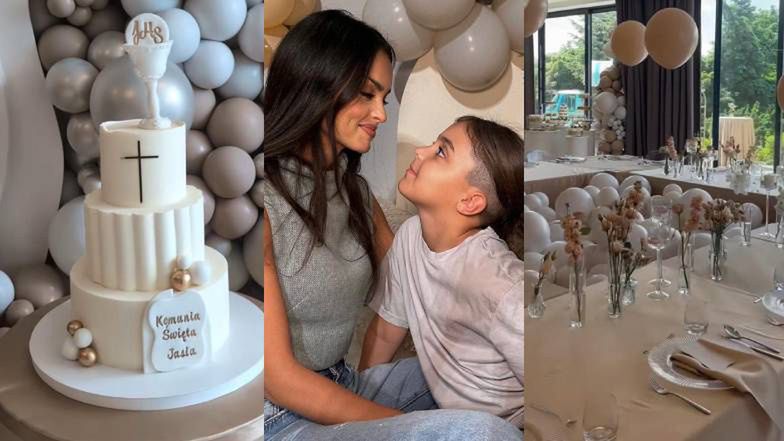 Klaudia El Dursi zorganizowała synowie prawdziwie KRÓLEWSKIE przyjęcie komunijne