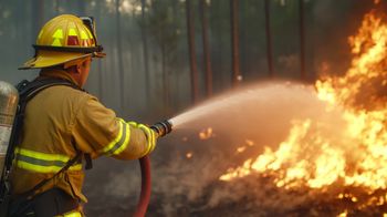 Przemków: Wybuch pieca i pożar. Dwie osoby ranne