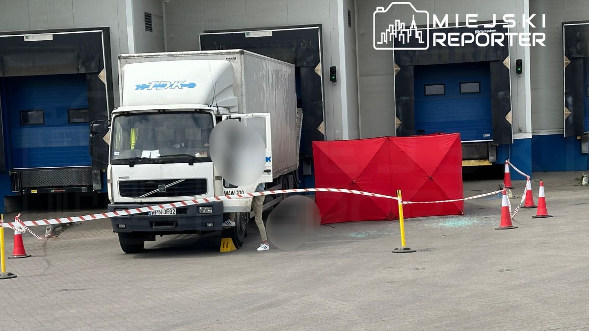 Do wypadku doszło na terenie firmy kurierskiej