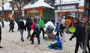 Tłoczno w Zakopanem. Rekordowa frekwencja pod Tatrami