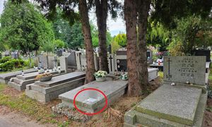 Kartka na grobie na warszawskim cmentarzu. Pilny komunikat inspektora