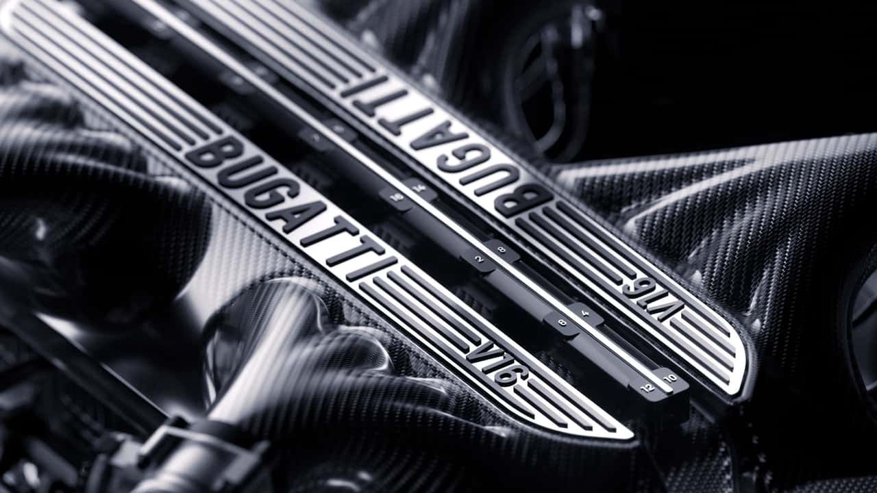 Zapowiedź silnika V16 Bugatti