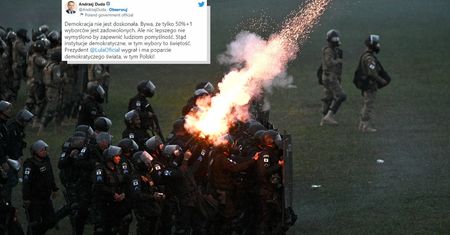 Dantejskie sceny w Brazylii. Duda zabiera głos