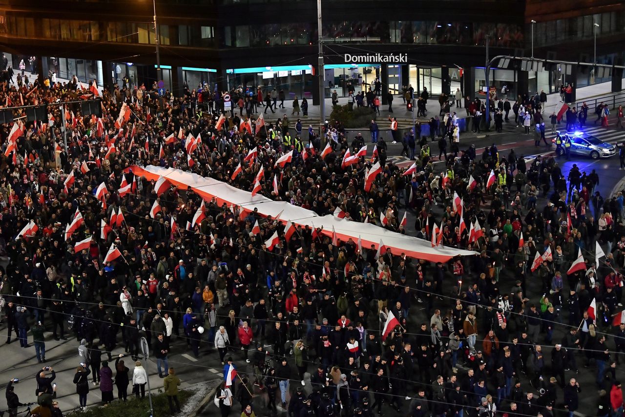 Marsz Niepodległości. W tym roku było zupełnie inaczej