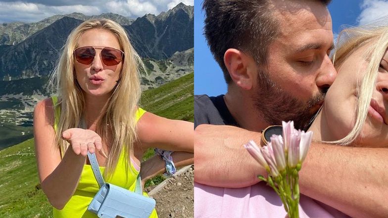 Barbara Kurdej-Szatan podróżuje po górach w zaawansowanej ciąży