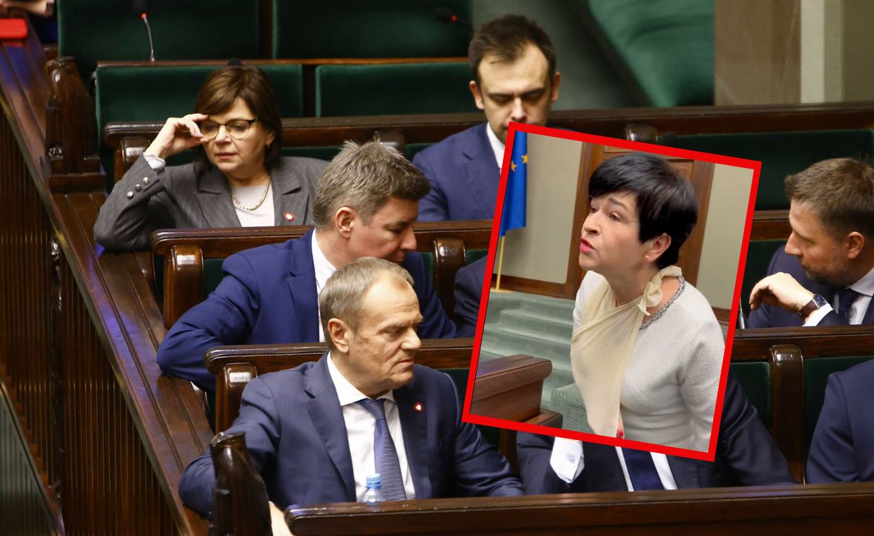 Ranna posłanka PiS podeszła do Tuska. "Stanie pan w mojej obronie?"